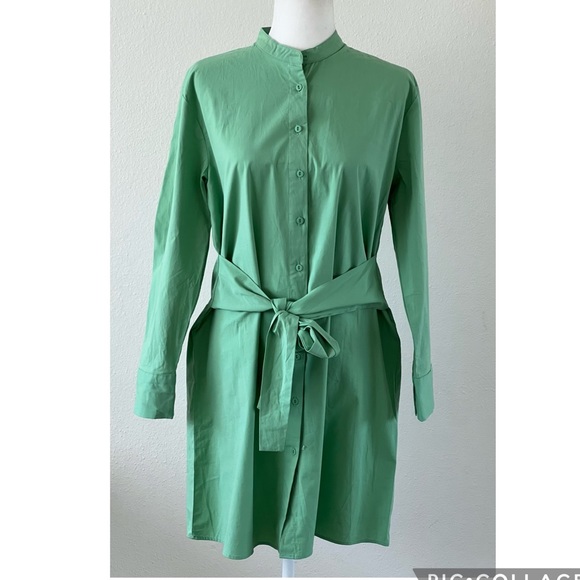 LCW Modest Waikiki  Dress Tunic Green Long Sleeve  Dress 40 - Picture 1 of 13